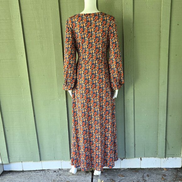 NWT BODEN Floral Peep Hole Jersey Midi Dress Size US 8 UK 12 - Picture 8 of 8